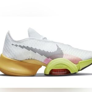 Nike White and Yellow Athletic Shoes